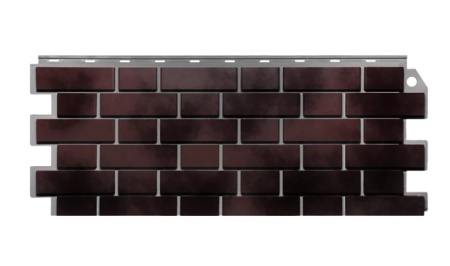 Фасадные панели Fineber Кирпич клинкерный 3D Коричнево-черный