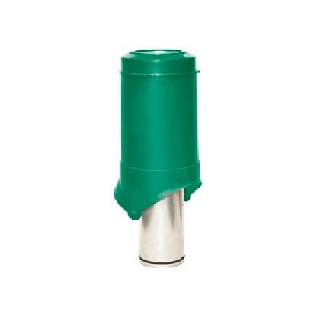 Выход вентиляции Pipe VT 125/изол./500 Krovent зеленый